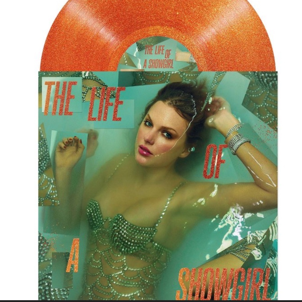 SEALED Taylor Swift Life of a Showgirl Sweat and Vanilla Orange Glitter Vinyl